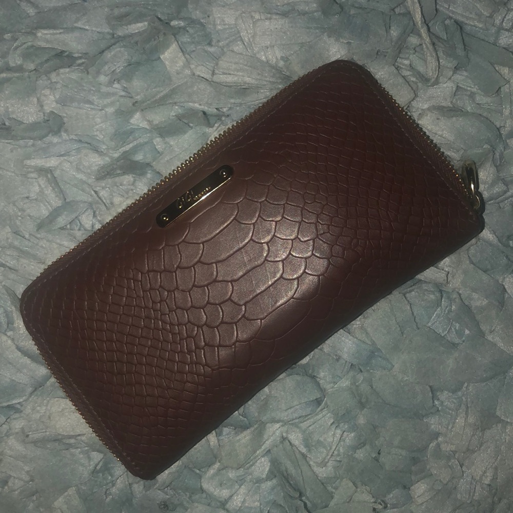 Gigi New York Embossed Python Zip Around Wallet - image 1